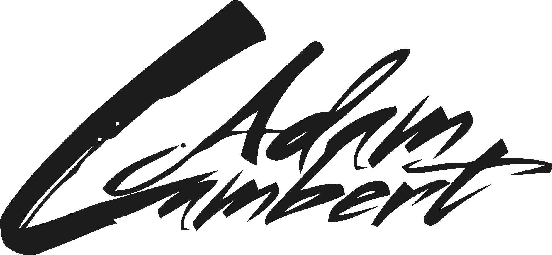Adam Lambert Black Logo Vector Logo